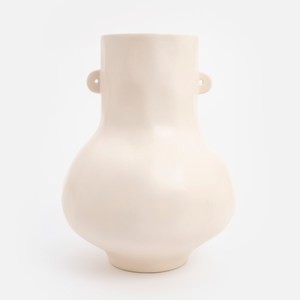 Urban Nature Culture手工陶瓷花器36cm 霧面白