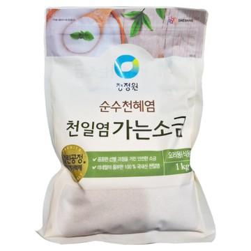清淨園 純淨細鹽 日曬鹽  料理用 1kg  1包