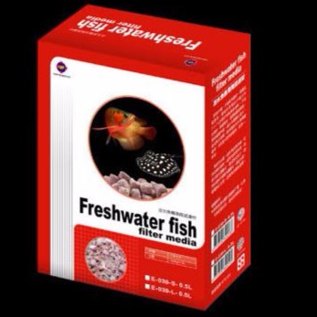 《魚杯杯》UP【淡水魚專用陶瓷濾材】- 0.5L/250g--發泡-多孔
