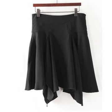 2025秋裝新品 時尚高腰 不規則下擺半身裙女顯瘦短裙 剪標