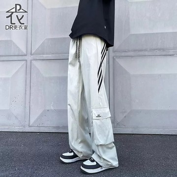 DR更衣室-男裝 美式三線工裝褲 直筒寬鬆長褲 衝鋒褲 褲子 春秋百搭 工作褲【NL654171】