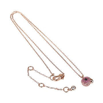 Kate spade Tropical paradise鸚鵡頭設計鑽鑲飾項鍊(玫瑰金)