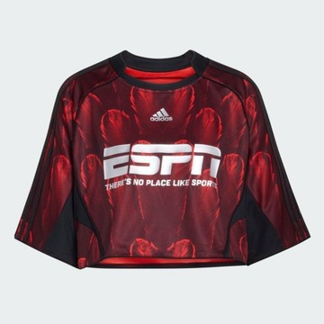Adidas 愛迪達 F50 Aop Jsy KD0502 女 T恤 運動上衣 休閒短袖 深紅 亞版 短版球衣