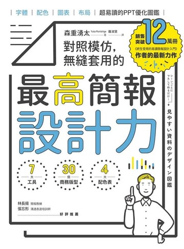 【電子書】對照模仿，無縫套用的最高簡報設計力：字體、配色、圖表、布局，超易讀的PPT優化圖鑑