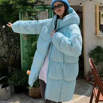 【巴黎精品】現貨+預購頂級真羽絨外套90%鴨絨羽絨衣秋冬外套上衣大碼休閒女裝-連帽雲朵花苞長款6色a1lr42