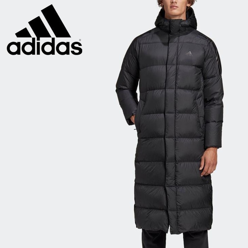 美品　adidas ベンチコート ダウンコート XO ブラック 駒澤大学 美品 adidas ベンチコート ダウンコート XO ブラック 駒澤大学