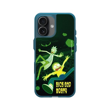 iPhone 17 Clear (相機按鈕) 夜幕藍 - 瑞克和莫蒂 Rick and Morty - 瑞克和莫蒂-多元宇宙
