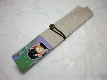 環保筷餐具組 隨身收納袋~大學士PF-1 019