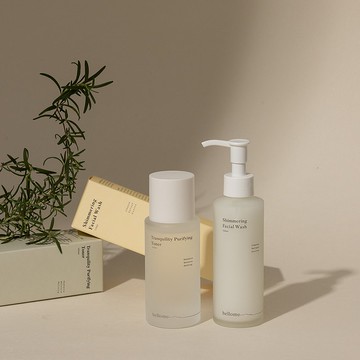 咕溜光澤肌組-粉刺調理水100ml+潔顏乳120ml