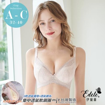 【伊黛爾】格蒂瑞莎 小胸集中軟鋼圈單件內衣(A-C罩,膚色)