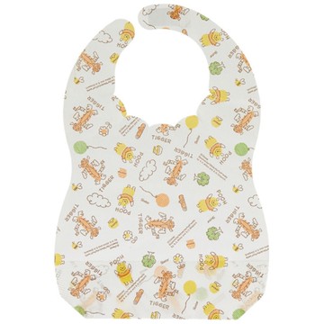 日本 SKATER 迪士尼 拋棄式圍兜-小熊維尼 10入/包 不織布【南風百貨】