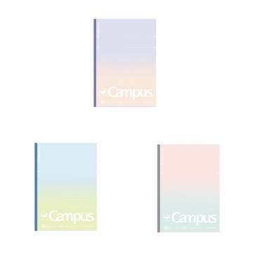 KOKUYO Campus輕量型筆記本B5點線A罫混色3入
 墊腳石購物網