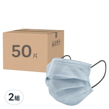 KOgi 宏瑋 滿版醫療口罩  50片  2盒  冰河銀灰色