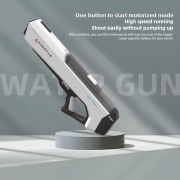 跨境電動自動戲水USB充電連發水槍戶外水上樂園潑水玩具電動水槍