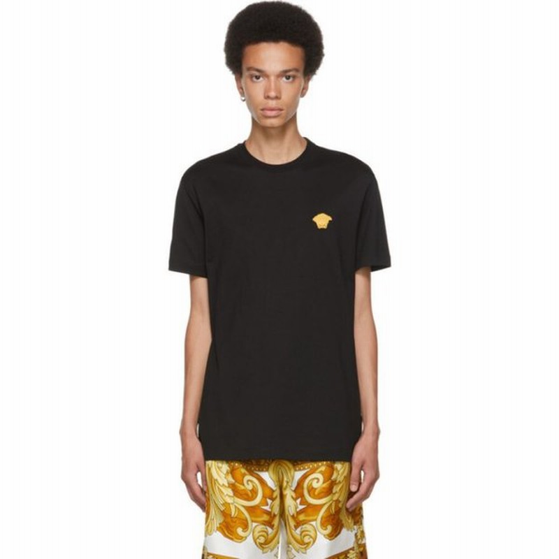 ヴェルサーチェ Versace メンズ Tシャツ トップス Black Medusa T Shirt Black 通販 Lineポイント最大0 5 Get Lineショッピング