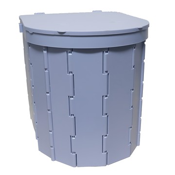 OMAX 行動折疊馬桶 附凝固劑 12包 + 清潔袋 12個 + 收納袋  1個  灰色