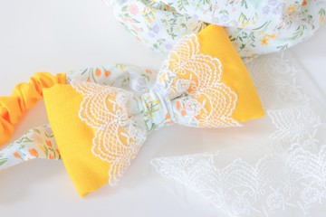 秋風微拂 手作寶寶髮帶 蝴蝶結