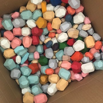 FamilyGONGSI 嬰兒玩具 益智搖擺迭迭高 桌遊玩具 專注力親子瑕疵迭石 益智多彩積木 迭石迭迭樂玩具 擺件訓練