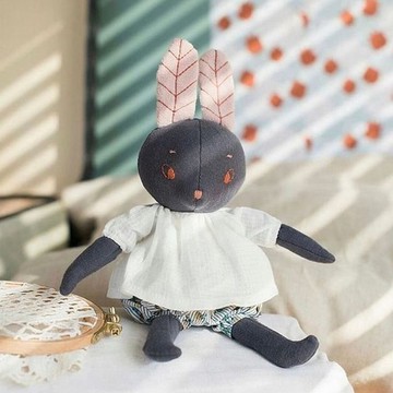 法國 Moulin Roty 雨後系列-月亮兔子 29cm
