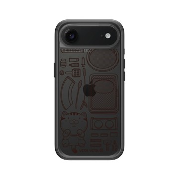 iPhone Air Mod NX -邊框背蓋組合 (相機按鈕) 黑 - VITA VITA．塔仔是隻貓 - 鏟屎官開箱款