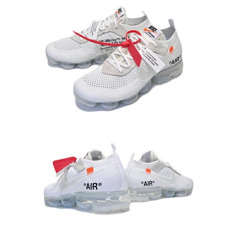 ナイキ × オフホワイト エアヴェイパーマックス THE10 : NIKE AIR VAPORMAX FK white/black-total  orange OFF-WHITE FLYKNIT フライニット THE 10 スニーカー | LINEショッピング