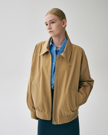 MARDI MERCREDI 緞帶造型外套 褐色 翻領 COTTON RIBBON JACKET