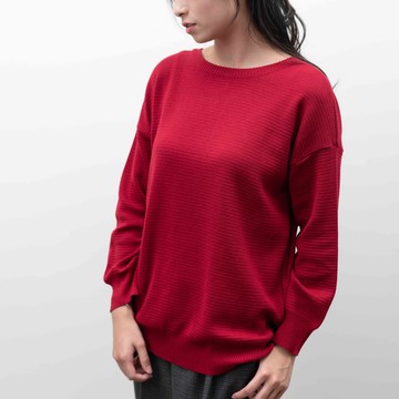 O-LIWAY 台灣製MIT 2Way 混綿-細針兩穿式壓紋設計針織衫 oliway