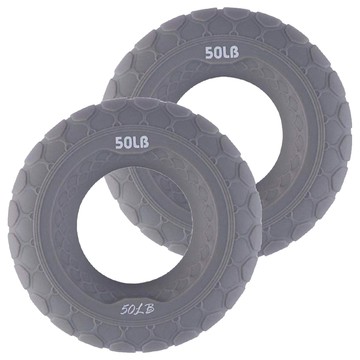 MICHAEL FITNESS 麥克健身 握力圈 50磅 波斯灰 2個 矽膠材質 柔軟高彈 穩握防滑 防水易清洗  不適用