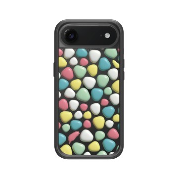 iPhone Air Mod NX -邊框背蓋組合 (相機按鈕) 黑 - 老屋顏 Old House Face - 泡泡馬賽克-澡堂