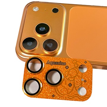 星宇橙 一體金屬鏡頭膜 滿版 十二星座 康寧防爆鏡頭膜 適用於 蘋果 iPhone 17 Pro max 鏡頭膜