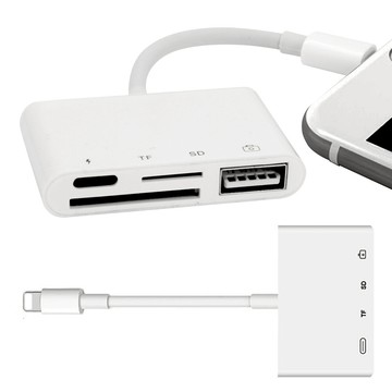 IP-011 4in1 Lightning多規格讀卡機 Lightning+SD+TF+USB
