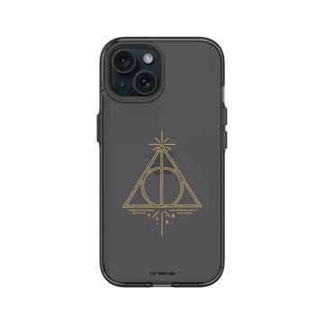 iPhone 15 Clear 酷墨灰 - 哈利波特 Harry Potter - 圖騰系列：死神的聖物