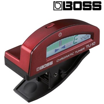 【BOSS 調音器】TU-10夾式全頻調音器 紅色款 / 高靈敏高準度