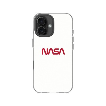 iPhone 16 Clear Case（相機按鈕） 透明 - NASA - The Worm (White)