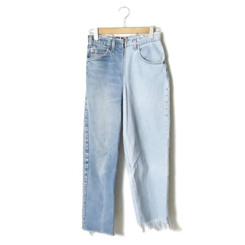 ナナナナサーカ 77circa circa make fringe denim pants ...