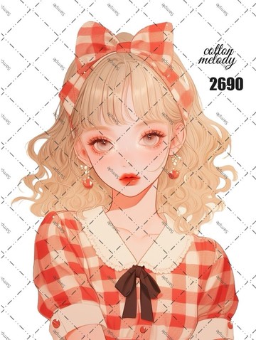 原廠貼紙 no.2690 人物貼紙 原創貼紙 原創人物貼紙 裝飾貼紙 棉旋律