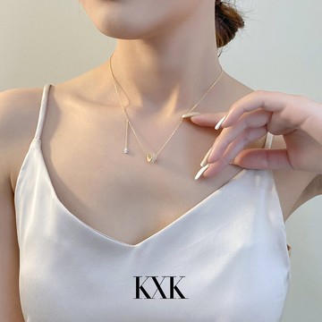 貓眼小蠻腰項鏈女新款輕奢小眾ins冷淡風設計感網紅鎖骨鏈