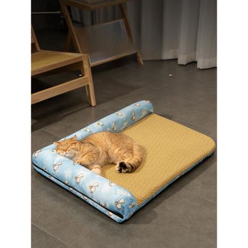 貓咪涼席墊四季通用夏天降溫貓墊子睡覺用貓窩睡墊寵物冰墊貓狗墊