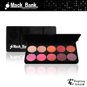 【Mack Bank】M05-12 5D粉霧光感 腮紅 彩盤組(3g)(1組共10色) (形向Xingxiang彩妝 底妝 美容乙丙級)