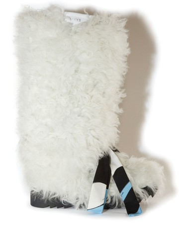 PUCCI - Freezy shearling boots - women - Polyamide/Rubber/Sheep Skin/Shearling/Lambskin/Elastane - 41 - White
