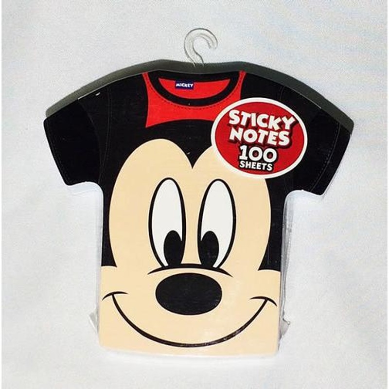 Disney (ディズニー) ミッキーマウス Tシャツ型ノートパッドメモ帳100枚入 | LINEブランドカタログ