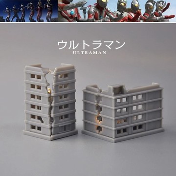 E哥❤萬代日本正版散貨 奧特曼 終極髮光SP05迪迦戴拿髮光建築場景模型