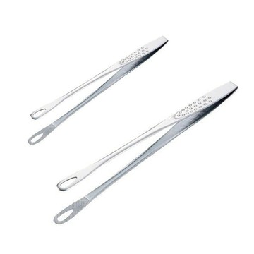 【日本 EBM 江部松商事 】 不鏽鋼 烤肉夾 (2尺寸可選) 餐夾 菜夾 夾子 沙拉夾 料理夾 食物夾子 韓式烤肉夾