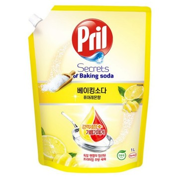 Pril 淨麗 小蘇打高效洗碗精 補充包 檸檬  1L  1包
