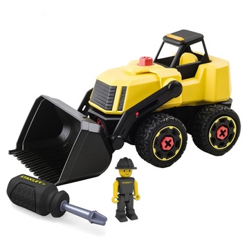 美國 STANLEY Jr. 組裝工程車-鏟土機|聖誕禮物