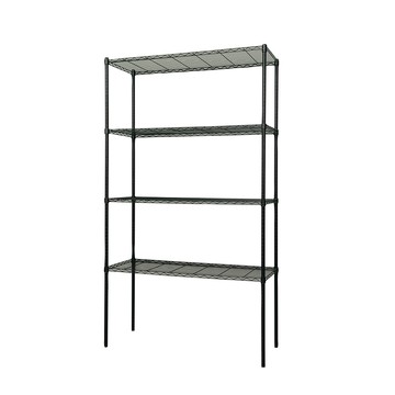 【dayneeds】輕型 120x45x210公分 四層烤黑波浪架