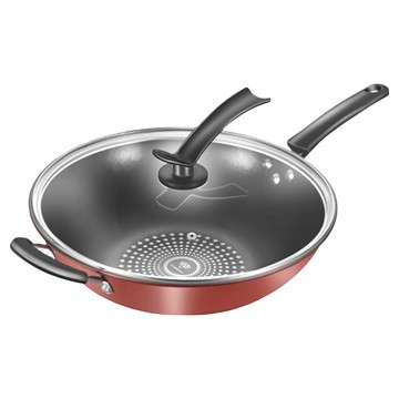 Q.M.P 鍋太后 不沾黏晶鑽炒鍋 附蓋 單柄30cm/34cm 複合合金材質  1個