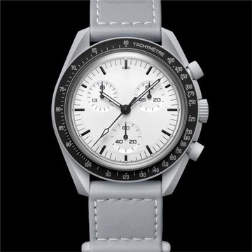 新跨境男士時尚熱款月球水星聯名款星球太空休閑計時六針石英手表