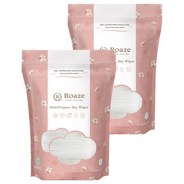 Roaze 柔仕 多功能乾濕兩用巾 舒適款  2個  100片