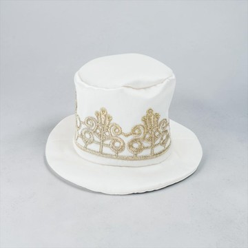 Sovereign (3-Bridal Alabaster Silk) | Pet Hat